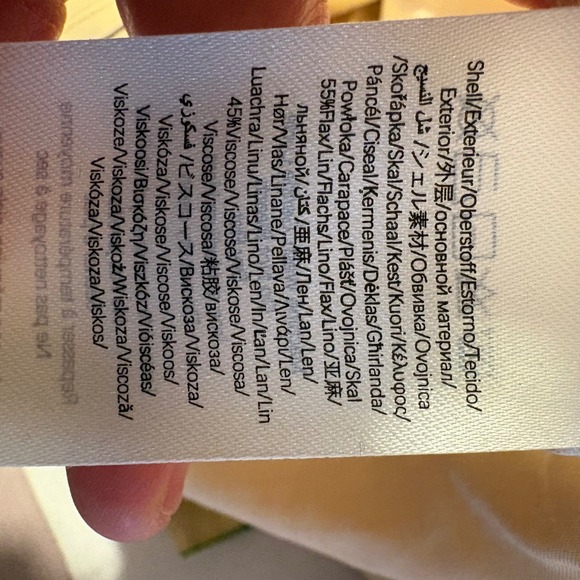 Farm Rio Anthurium Leaves Dress‎ Puff Sleeve Square Neck Linen Blend Size L - Picture 14 of 14